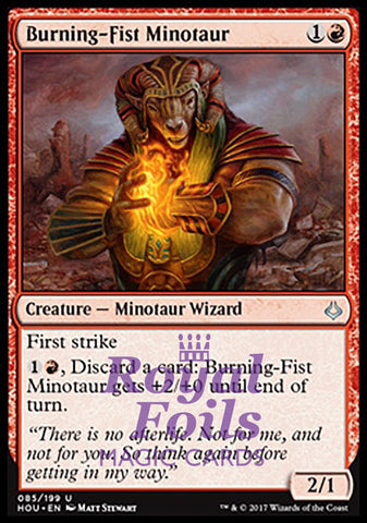 Burning-Fist Minotaur 2x FOIL HOU MTG Hour of Devastation Uncommon MINT red