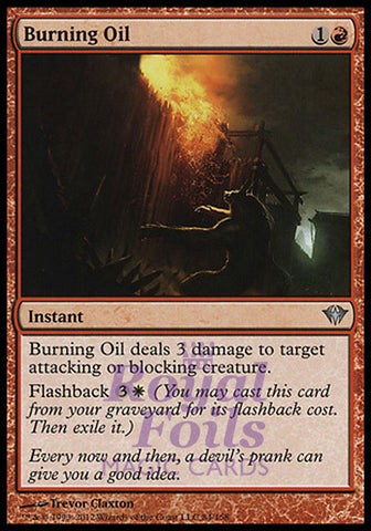 Burning Oil 2x FOIL DKA MTG Dark Ascension Uncommon MINT red