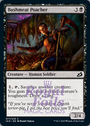 Bushmeat Poacher 4x FOIL IKO MTG Ikoria Common MINT black
