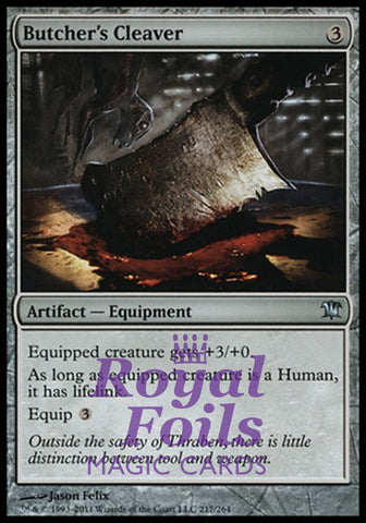 **4x FOIL Butcher's Cleaver** ISD MTG Innistrad Uncommon 2 MT + 2 NM artifact