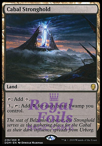 **1x FOIL Cabal Stronghold** DOM MTG Dominaria Rare MINT land