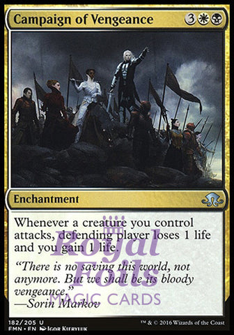 **1x FOIL Campaign of Vengeance** EMN MTG Eldritch Moon Uncommon MINT white black