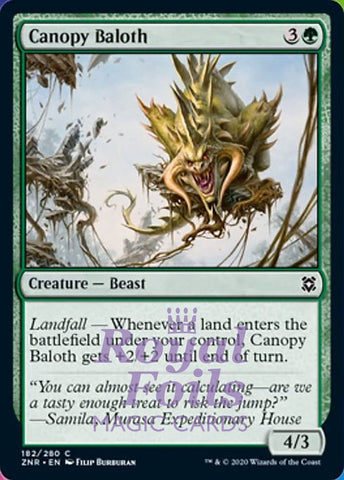 Canopy Baloth 4x FOIL ZNR MTG Zendikar Rising Common MINT green
