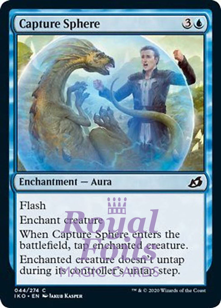 Capture Sphere 4x FOIL IKO MTG Ikoria Common MINT blue