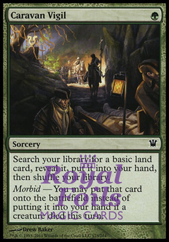 **1x FOIL Caravan Vigil** ISD MTG Innistrad Common NM green