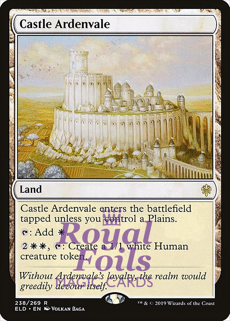 Castle Ardenvale 1x FOIL ELD MTG Throne of Eldraine Rare MINT white land
