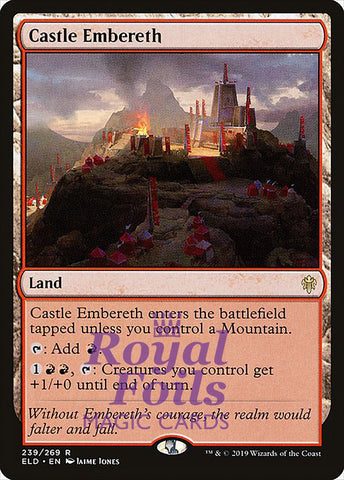 Castle Embereth 1x FOIL ELD MTG Throne of Eldraine Rare MINT red