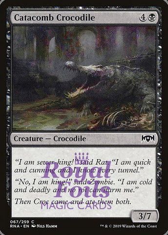 Catacomb Crocodile 4x FOIL RNA MTG Ravnica Allegiance Common MINT black