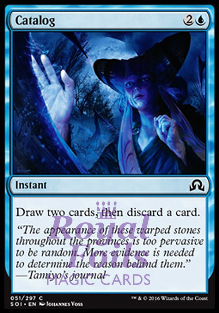 Catalog 4x FOIL SOI MTG Shadows Over Innistrad Common MINT blue