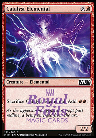 Catalyst Elemental 4x FOIL M19 MTG Core Set 2019 Common MINT red