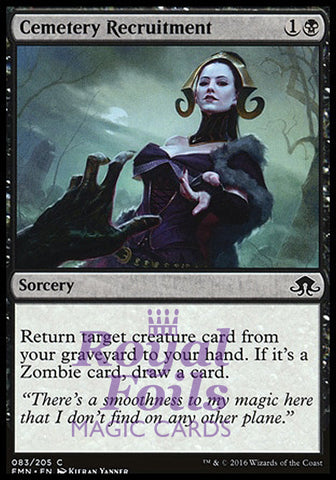 Cemetery Recruitment 2x FOIL EMN MTG Eldritch Moon Common MINT black