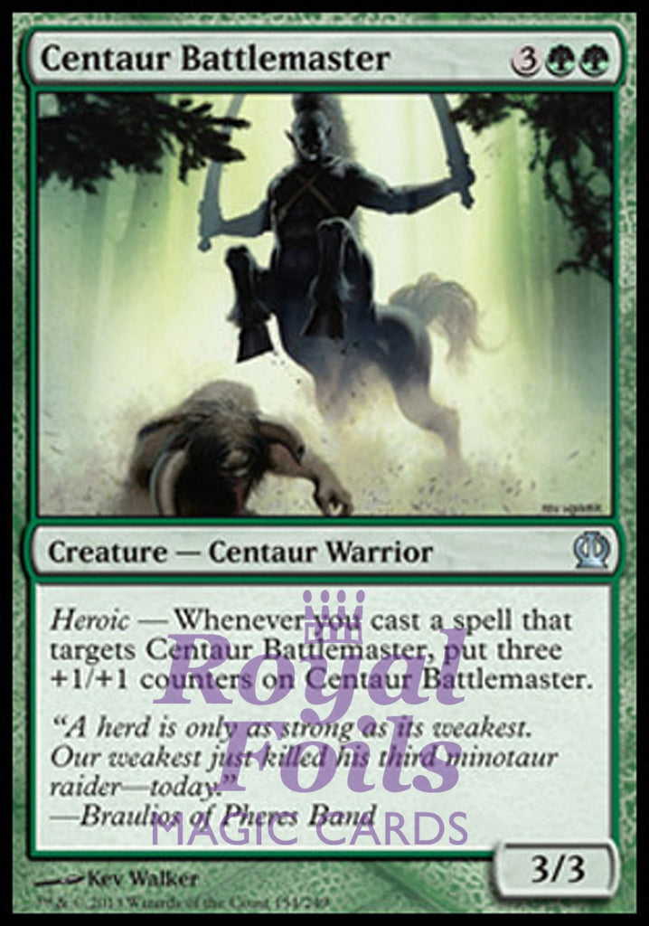 Centaur Battlemaster 2x FOIL THS MTG Theros Uncommon MINT green