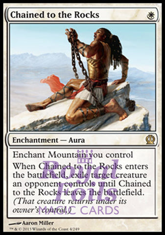 **1x FOIL Chained to the Rocks** THS MTG Theros Rare MINT white