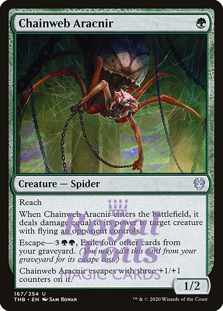 Chainweb Aracnir 2x FOIL THB MTG Theros Beyond Death Uncommon MINT green