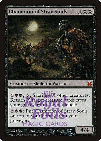 **1x FOIL Champion of Stray Souls** BNG MTG Born of the Gods Mythic MINT black