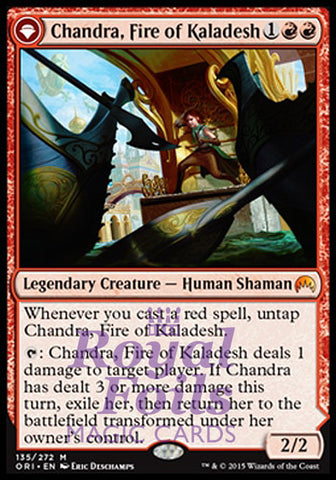 **1x FOIL Chandra Fire of Kaladesh* ORI MTG Magic Origins Mythic MINT red
