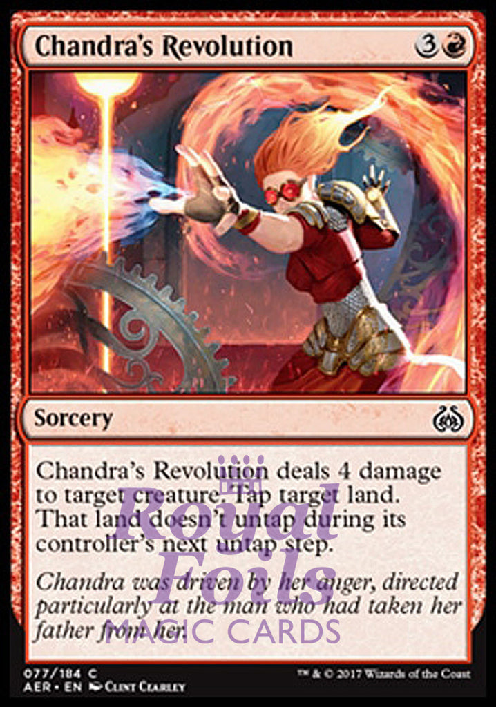 **4x FOIL Chandra's Revolution** AER MTG Aether Revolt Common MINT red