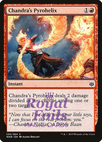 **3x FOIL Chandra's Pyrohelix** WAR MTG War of the Spark Common MINT red