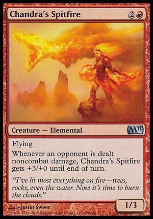 **1x FOIL Chandra's Spitfire** MTG M11 Core Set Uncommon MINT red