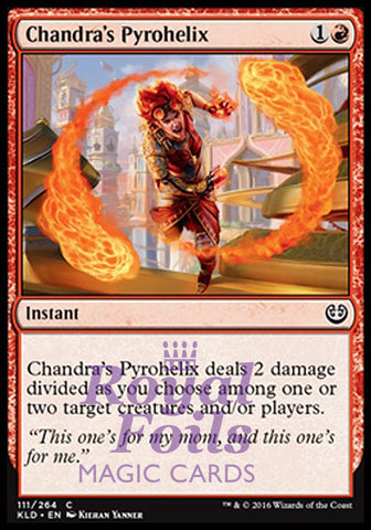 **4x FOIL Chandra's Pyrohelix** KLD MTG Kaladesh Common MINT red