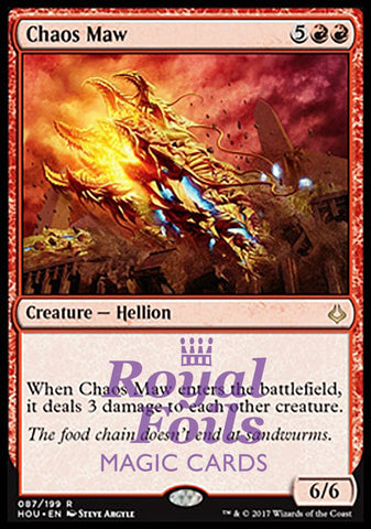 **2x FOIL Chaos Maw** HOU MTG Hour of Devastation Rare MINT red