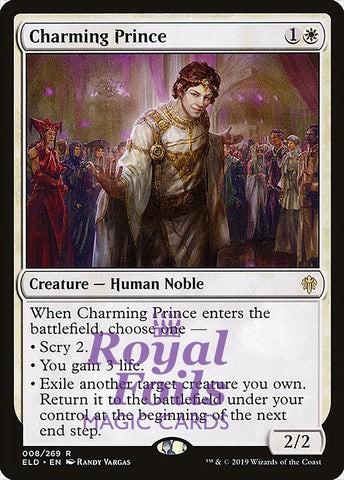 Charming Prince 1x FOIL ELD MTG Throne of Eldraine Rare MINT white
