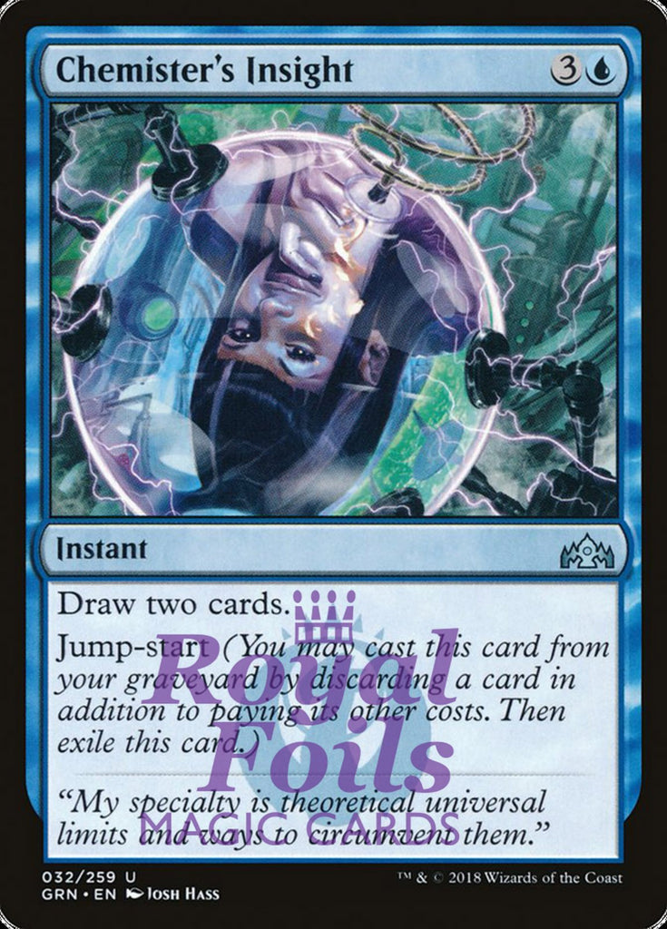 Chemister's Insight 2x FOIL GRN MTG Guilds of Ravnica Uncommon MINT blue