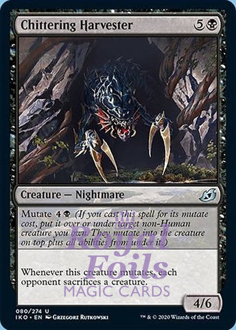 Chittering Harvester 4x FOIL IKO MTG Ikoria Uncommon MINT black