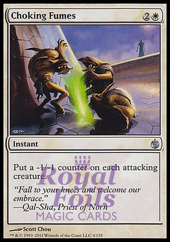 Choking Fumes 2x FOIL MBS MTG Mirrodin Besieged Uncommon MINT white