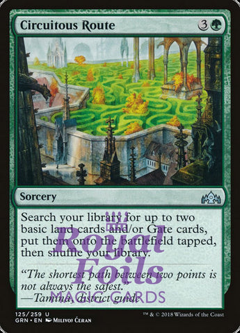 **1x FOIL Circuitous Route** GRN MTG Guilds of Ravnica Uncommon MINT green