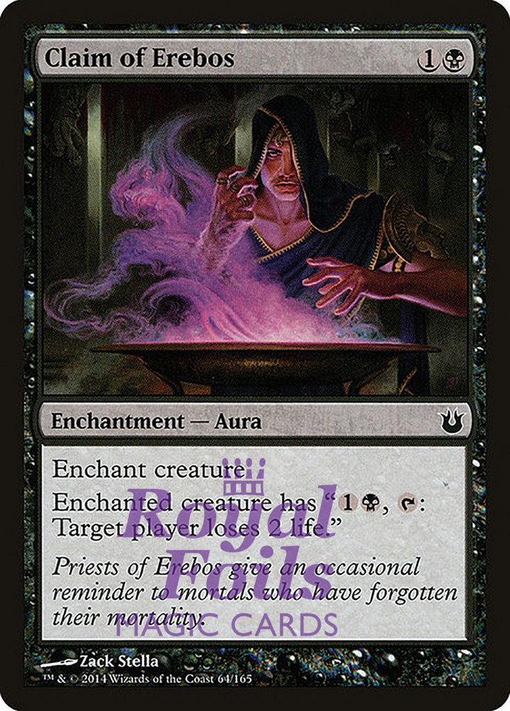 Claim of Erebos 4x FOIL BNG MTG Born of the Gods Common MINT black