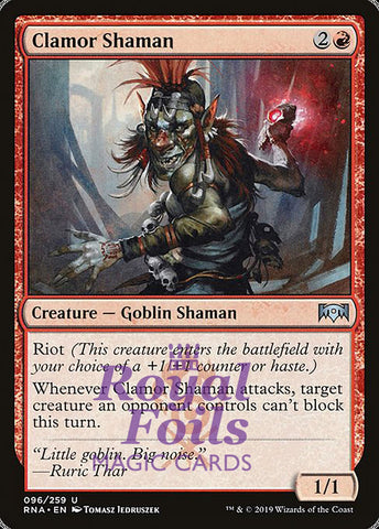 Clamor Shaman 2x FOIL RNA MTG Ravnica Allegiance Uncommon MINT red