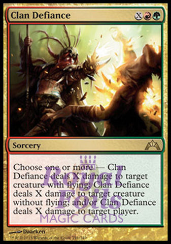Clan Defiance 2x FOIL GTC MTG Gatecrash Rare MINT red green