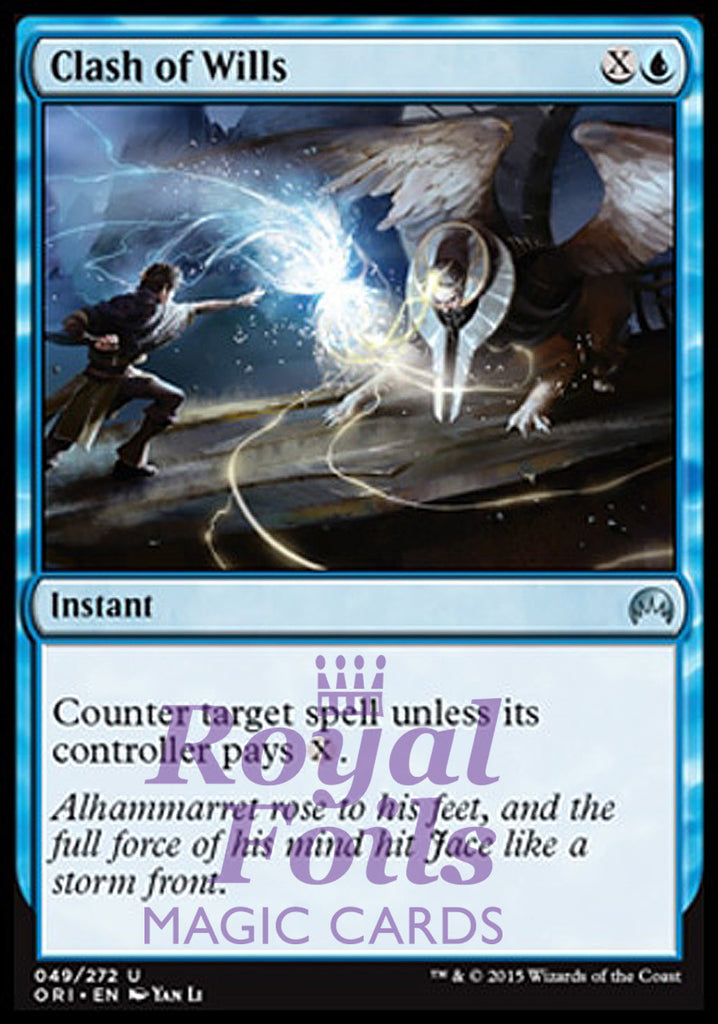 Clash of Wills 3x FOIL ORI MTG Magic Origins Uncommon MINT blue