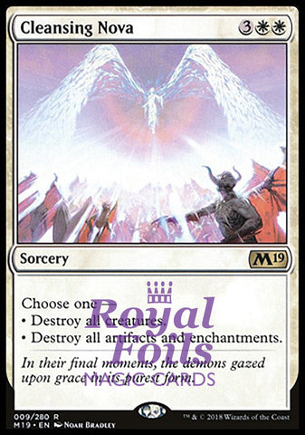 Cleansing Nova 1x FOIL M19 MTG Core Set 2019 Rare MINT white