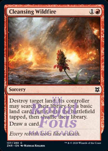 Cleansing Wildfire 2x FOIL ZNR MTG Zendikar Rising Common MINT red