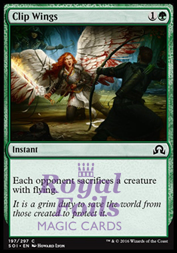 Clip Wings 4x FOIL SOI MTG Shadows Over Innistrad Common MINT green