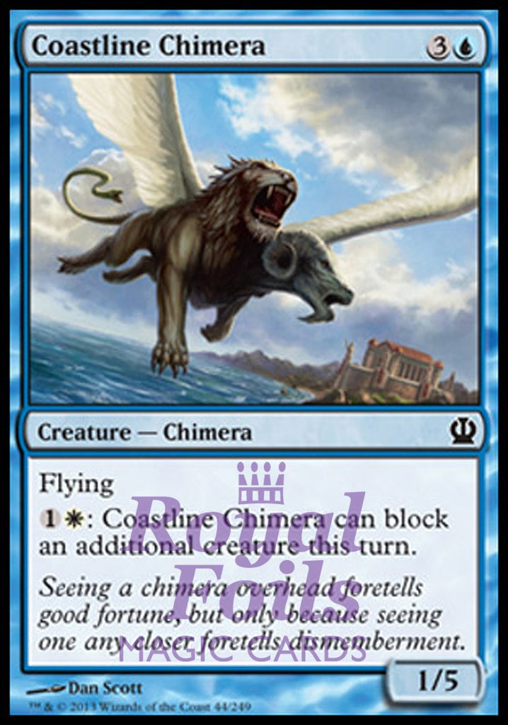 Coastline Chimera 4x FOIL THS MTG Theros Common MINT blue