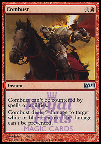 **1x FOIL Combust** MTG M11 Core Set Uncommon MINT red