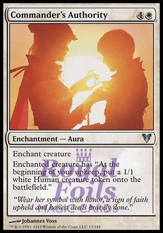 Commander's Authority 2x FOIL AVR MTG Avacyn Restored Uncommon MINT white
