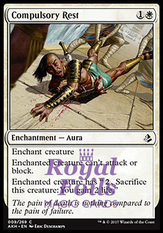 Compulsory Rest 4x FOIL AKH MTG Amonkhet Common MINT white