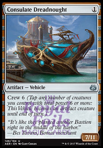 Consulate Dreadnought 1x FOIL AER MTG Aether Revolt Uncommon MINT artifact