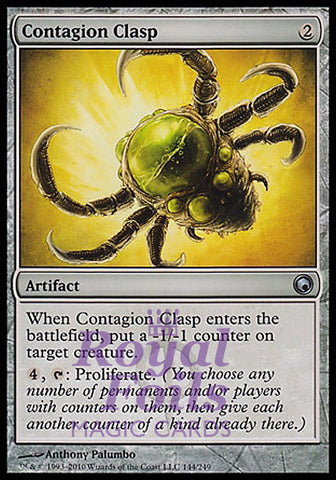Contagion Clasp 1x FOIL SOM MTG Scars of Mirrodin Uncommon NM artifact