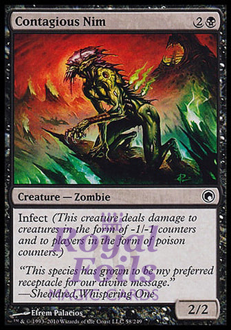 Contagious Nim 2x FOIL SOM MTG Scars of Mirrodin Common MINT black