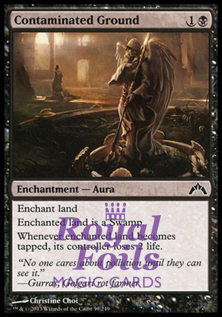 Contaminated Ground 2x FOIL GTC MTG Gatecrash Common MINT black