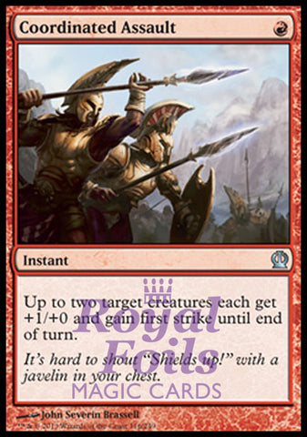 Coordinated Assault 2x FOIL THS MTG Theros Uncommon MINT red