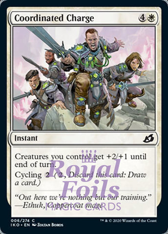 Coordinated Charge 4x FOIL IKO MTG Ikoria Common MINT white