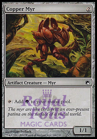 Copper Myr 1x FOIL SOM MTG Scars of Mirrodin Common MINT green artifact