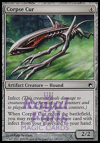 **1x FOIL Corpse Cur** SOM MTG Scars of Mirrodin Common MINT artifact