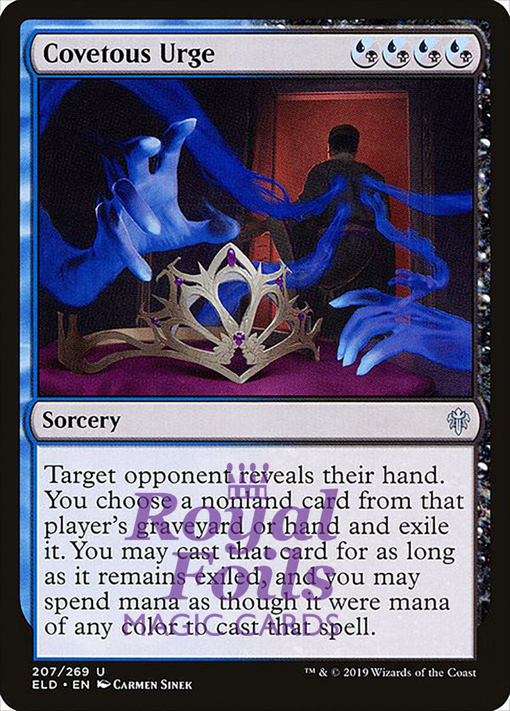 Covetous Urge 4x FOIL ELD MTG Throne of Eldraine Uncommon MINT blue black